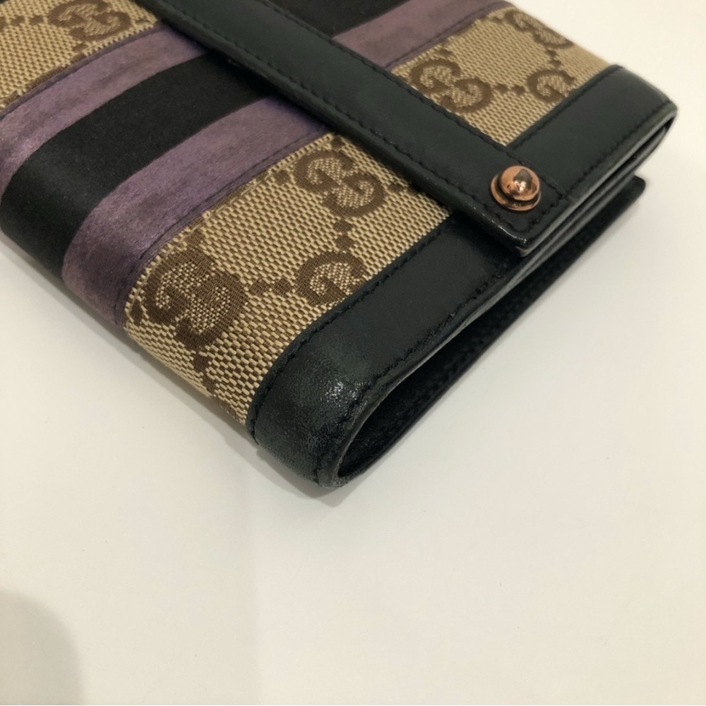 Gucci Black Brown GG Canvas Bifold Wallet  (Gently Used) - Picture 2 of 14